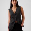 Longline Twill Vest