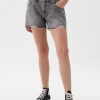 Low Rise Stride Denim Shorts