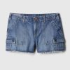 Low Rise Y2K Cargo Denim Shorts