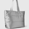Metallic Puffer Tote Bag