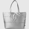 Metallic Puffer Tote Bag