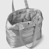 Metallic Puffer Tote Bag