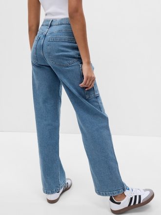 Mid Rise ’90s Loose Cargo Jeans