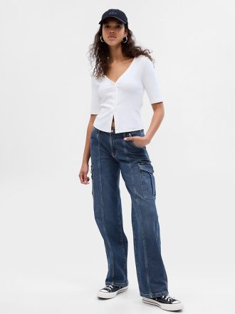 Mid Rise ’90s Loose Cargo Jeans