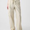 Mid Rise Cargo Parachute Pants