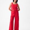 Mid Rise Linen-Cotton Pull-On Cargo Pants Mid Rise Linen-Cotton Pull-On Cargo Pants