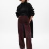 Mid Rise Loose Corduroy Pants