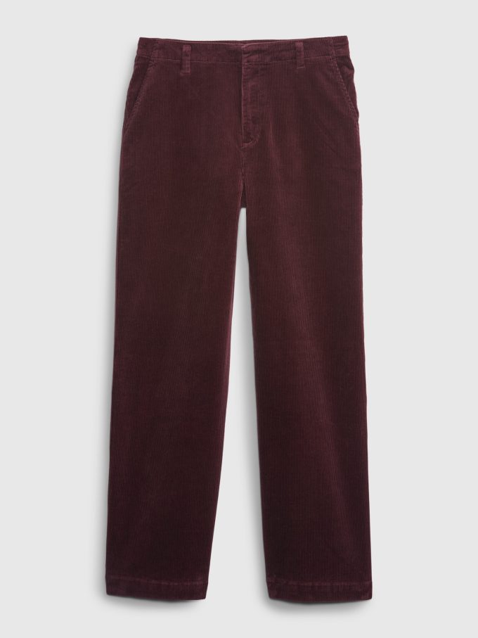Mid Rise Loose Corduroy Pants