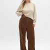 Mid Rise Loose Corduroy Pants
