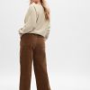 Mid Rise Loose Corduroy Pants