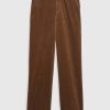 Mid Rise Loose Corduroy Pants