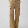 Mid Rise Loose Khaki Cargo Pants