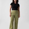Mid Rise Loose Khaki Cargo Pants