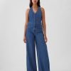 Mid Rise Pinstripe Baggy Jeans
