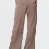 Mid Rise Recycled Satin Seamed Pants
