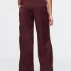 Mid Rise Recycled Satin Seamed Pants
