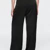 Mid Rise Recycled Satin Seamed Pants