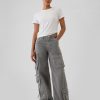 Mid Rise Relaxed Cargo Pants