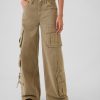 Mid Rise Relaxed Cargo Pants