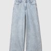 Mid Rise Studded Baggy Jeans