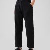 Mid Rise Twill Barrel Pants