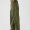 Mid Rise Twill Barrel Pants
