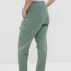 Mid Rise Twill Cargo Pants