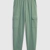 Mid Rise Twill Cargo Pants