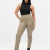Mid Rise Vegan Leather Downtown Trousers