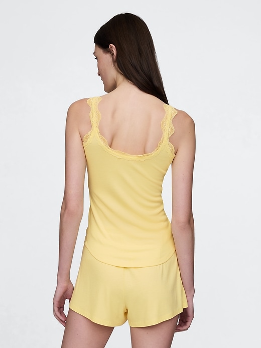 Mini Rib Lace PJ Tank Top Mini Rib Lace PJ Tank Top