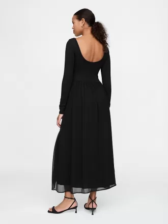 Mixed Media Maxi Dress