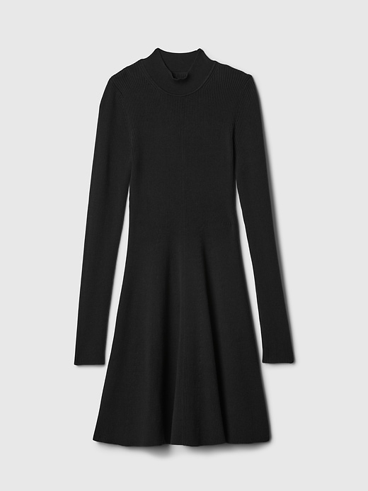 Mockneck Rib Mini Sweater Dress Mockneck Rib Mini Sweater Dress