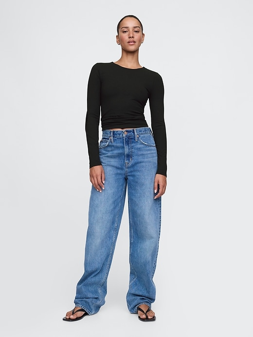 Modern Compact Jersey Cropped T-Shirt Modern Compact Jersey Cropped T-Shirt