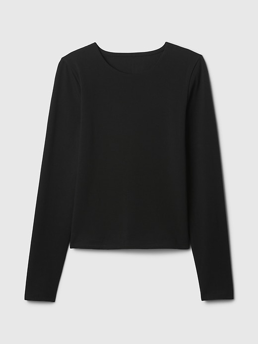 Modern Compact Jersey Cropped T-Shirt Modern Compact Jersey Cropped T-Shirt