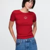Modern Cropped Logo T-Shirt