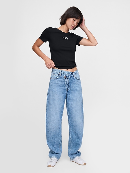 Modern Cropped Logo T-Shirt Modern Cropped Logo T-Shirt