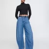 Modern Cropped Mockneck Shirt Modern Cropped Mockneck Shirt