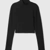 Modern Cropped Mockneck Shirt Modern Cropped Mockneck Shirt