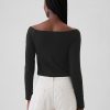 Modern Cropped Off-Shoulder T-Shirt Modern Cropped Off-Shoulder T-Shirt