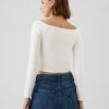 Modern Cropped Off-Shoulder T-Shirt