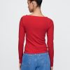 Modern Rib Cropped Boatneck T-Shirt Modern Rib Cropped Boatneck T-Shirt