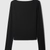 Modern Rib Cropped Boatneck T-Shirt Modern Rib Cropped Boatneck T-Shirt