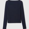 Modern Rib Cropped Boatneck T-Shirt Modern Rib Cropped Boatneck T-Shirt