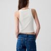 Modern Rib Cropped Halter Top