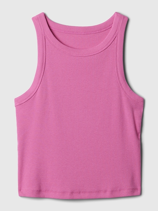 Modern Rib Cropped Halter Top Modern Rib Cropped Halter Top