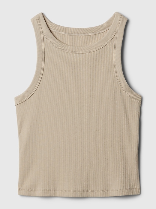 Modern Rib Cropped Halter Top Modern Rib Cropped Halter Top