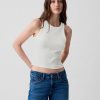 Modern Rib Cropped Halter Top