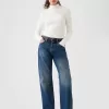 Modern Rib Cropped Mockneck Shirt