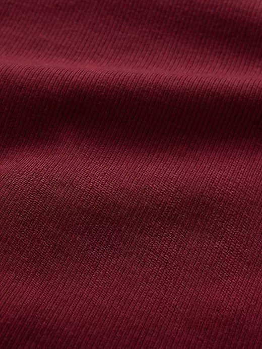 Modern Rib Cropped Mockneck Shirt Modern Rib Cropped Mockneck Shirt