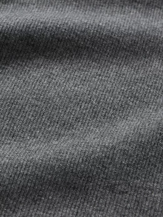 Modern Rib Cropped Mockneck Shirt Modern Rib Cropped Mockneck Shirt